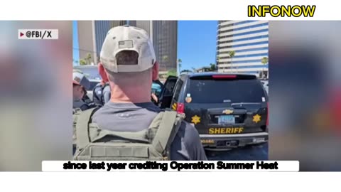 Trump Declares Victory on Crime 20% Drop Under “Operation Summer Heat”! FBI Cracks Down Nationwide