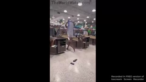 Mayhem in a department store with niggers