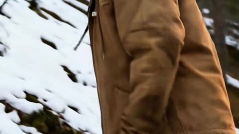 Men’s Hooded Winter Jacket with Plush Lining – Casual Zipper Coat with Multiple Pockets