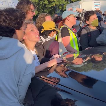 Illinois congressional candidate Kat Abughazaleh impeding ICE agent