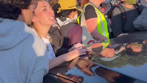 Illinois congressional candidate Kat Abughazaleh impeding ICE agent