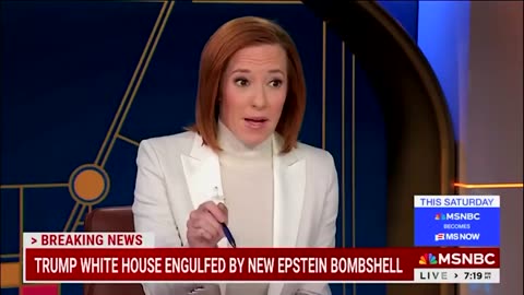 Psaki Panics and Walks Back Trump Epstein Comment Amid Democrat Email Hoax