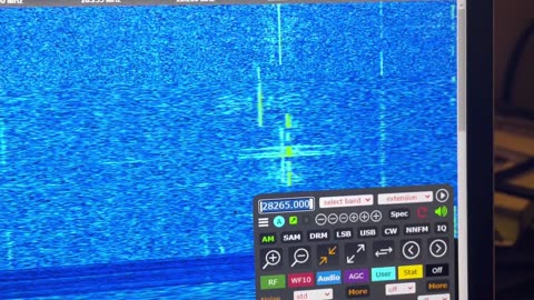 27.885 Continuous Paging Signal Pager + OTH Radar 27.860 300 kHz BW G8JNJ SDR 04 04