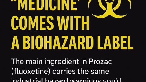 Prozac Warning ⚠️ label