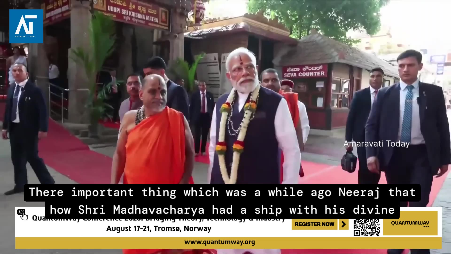 PM Modi’s Grand Udupi Visit: Gita Parayana & New Temple Inaugurations | Amaravati Today