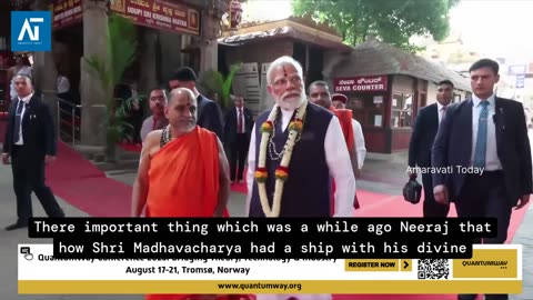 PM Modi’s Grand Udupi Visit: Gita Parayana & New Temple Inaugurations | Amaravati Today