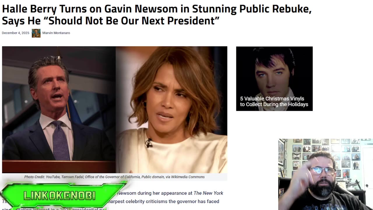 Halle Berry Doesn't Want Gavin Newsom To Be The Next President