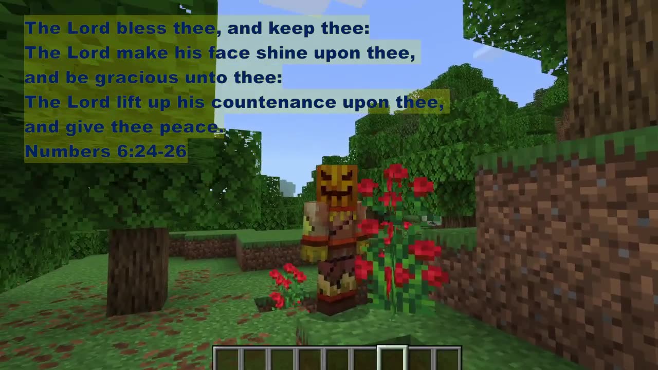 Minecraft Bible Verse Numbers 6:24-26