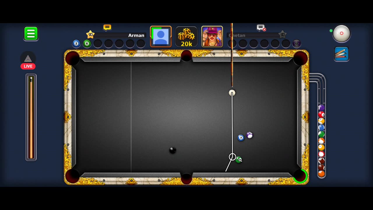 wanna play 8 Ball Pool? LIVE 🛑