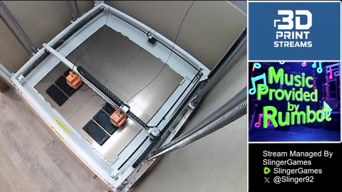 LIVE - Satisfying Large Format 3D Print with Music - Final Day of Buildings