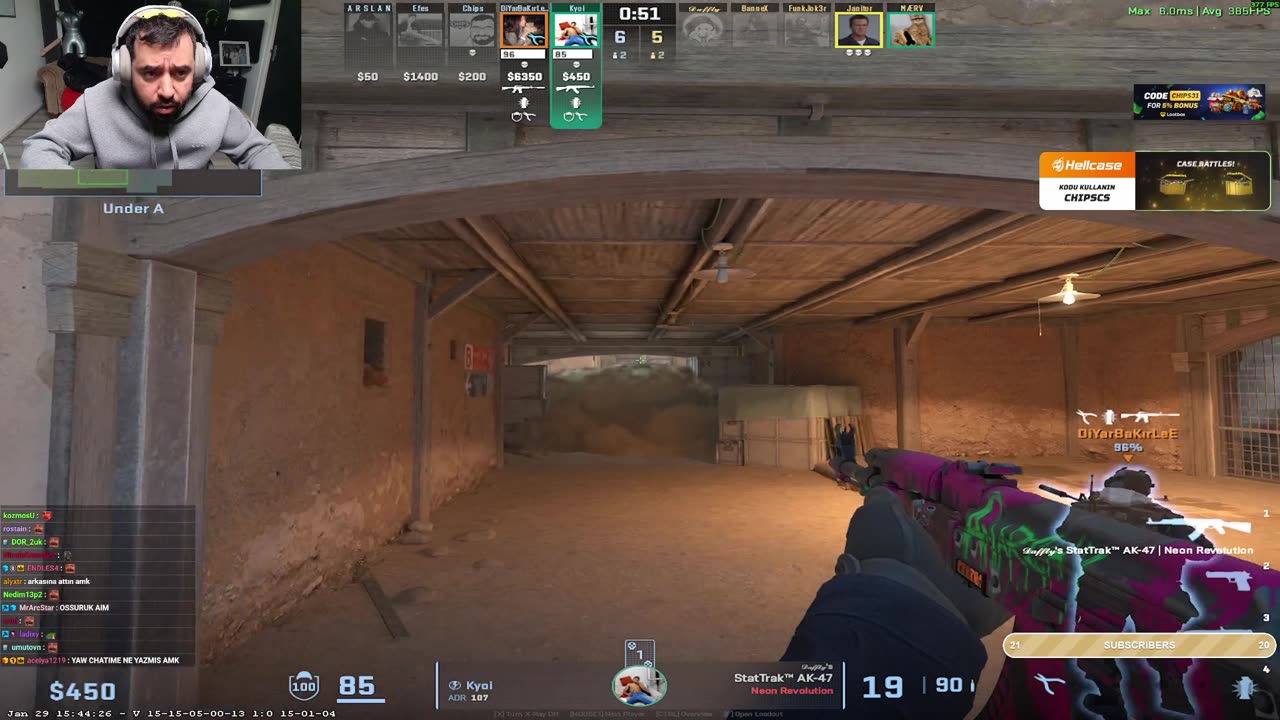 Bir gün ölümle yaşam oturmuş... | !social !blerp