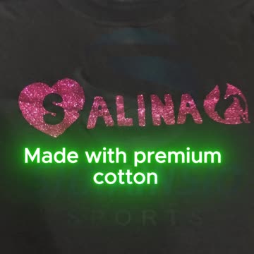 Shine Bright with Personalized Glitter Logo Tees