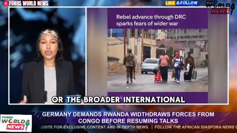 Germany demands Rwanda withdraws troops from DRC