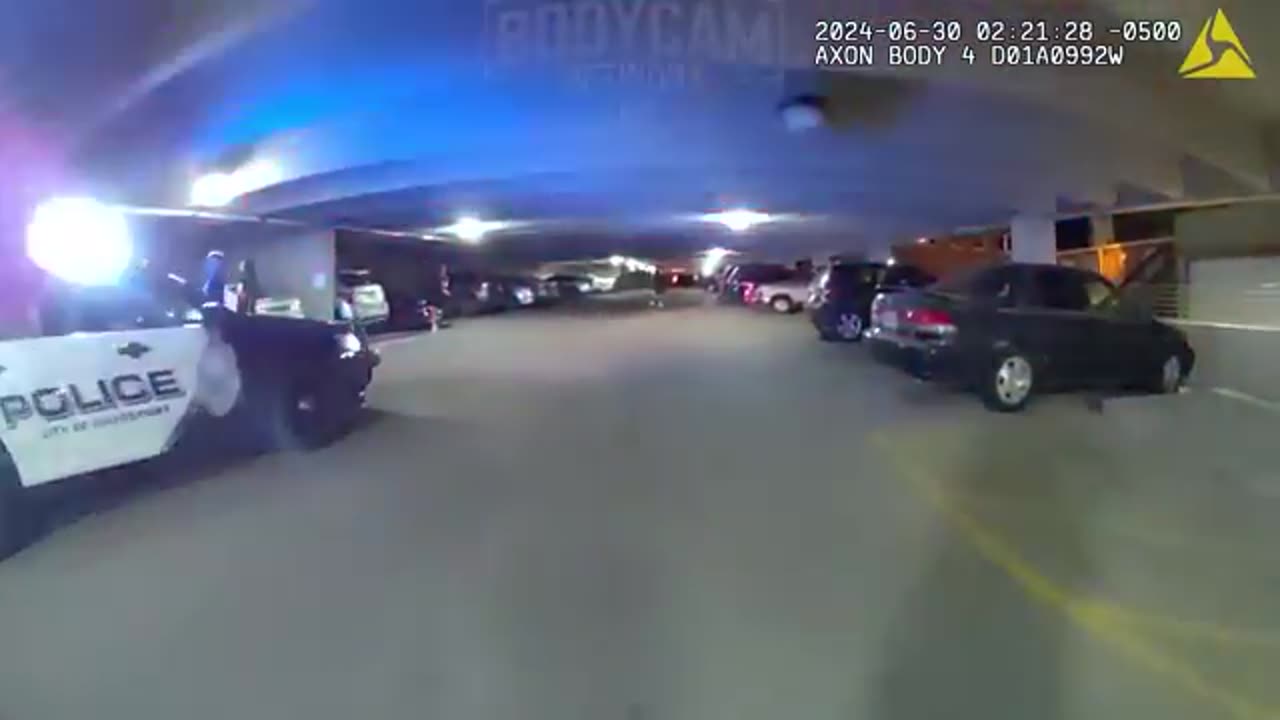 Cops Roll Up on Wild Parking Garage Showdown