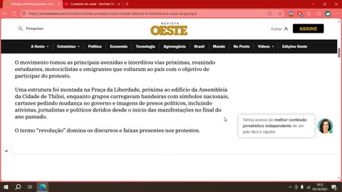 Geórgia enfrenta protestos contra fraude e ingerência russa.mp4
