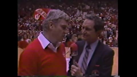 February 21, 1987 - Bob Knight & Al McGuire Have Some Fun After A Game