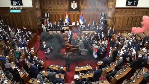 You Won’t Believe What Happens in Serbia’s Parliament: Smoke Bombs and Brawls!