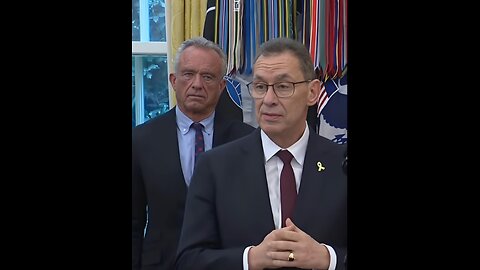 RFK Jr staring at the CEO of Pfizer.