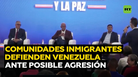 Comunidades inmigrantes muestran su voluntad de defender Venezuela ante eventual agresión
