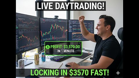 Locking in 3700 in a few minutes LiVe Trading