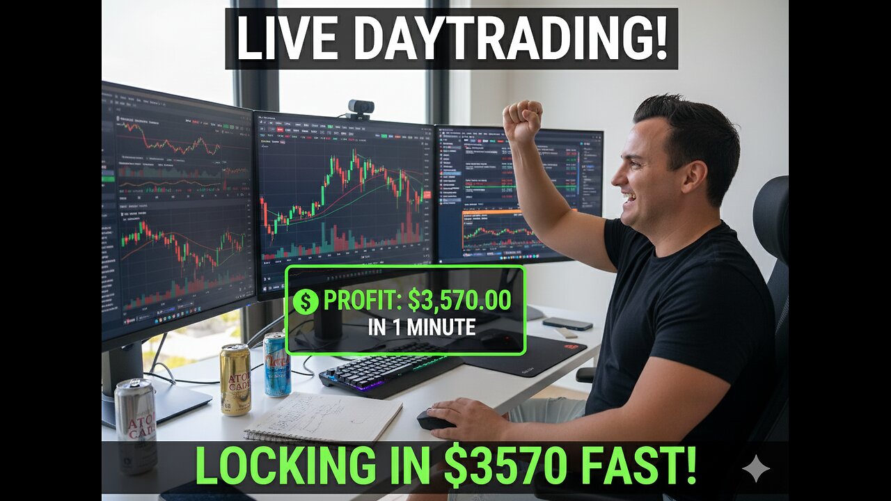 Locking in 3700 in a few minutes LiVe Trading