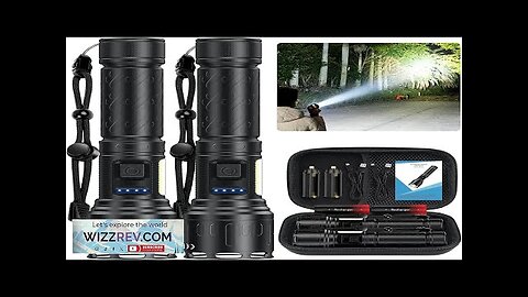 Rechargeable Magnetic Flashlights 100000 High Lumens Super Bright LED Powerful Flashlight Review