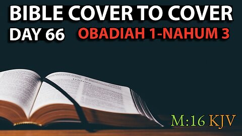 Day 66 | Obadiah 1-Nahum 3 | Bible Cover to Cover | Snow Day Edition