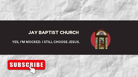 Yes, I am mocked. I still choose Jesus!