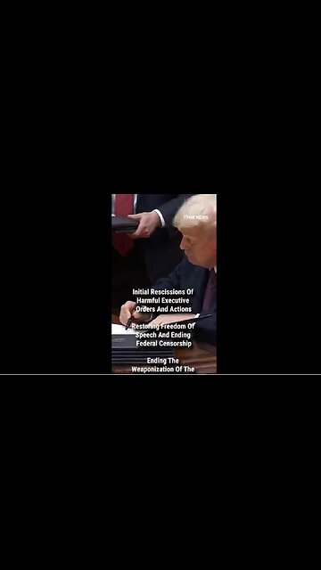 Here's the Executive Orders President Trump SIGNED On His FIRST DAY Back in Office