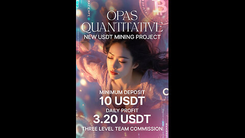 OPAS ai usdt new Long term quantitative mining project complete working video