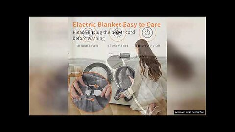 Homemate Electric Heated Blanket Twin 62"x84" Heating Bed Blankets Throw Review