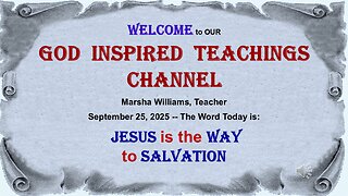 Jesus is the Way to Salvation