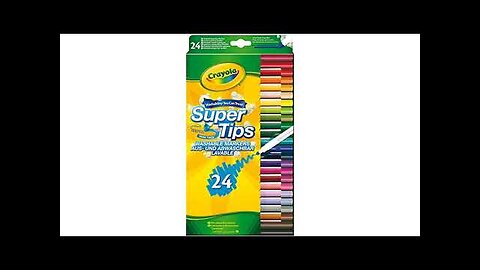 CRAYOLA SuperTips Washable Markers Review