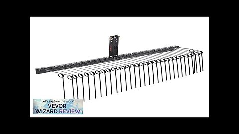 VEVOR Tow Behind Landscape Rake 72" Tow Dethatcher with 32 Steel Tines Review