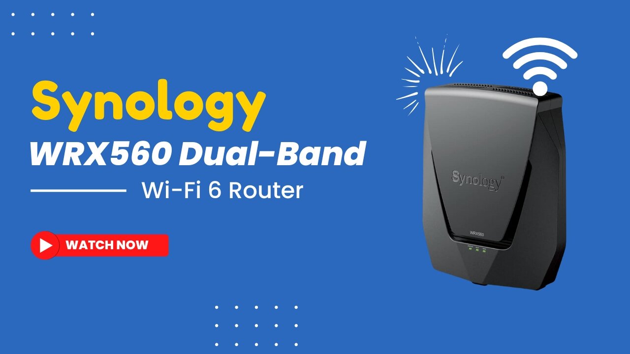 Synology WRX560 Dual Band Wi Fi 6 Router