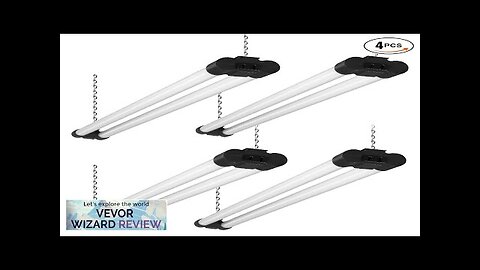 VEVOR 4 Pack LED Shop Light 4 FT 40W Linkable Shop Light Review