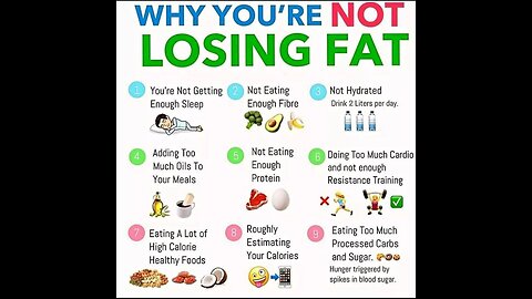 Why you are not losing weight