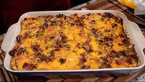 The ULTIMATE Biscuit, Sausage & Gravy Breakfast Casserole