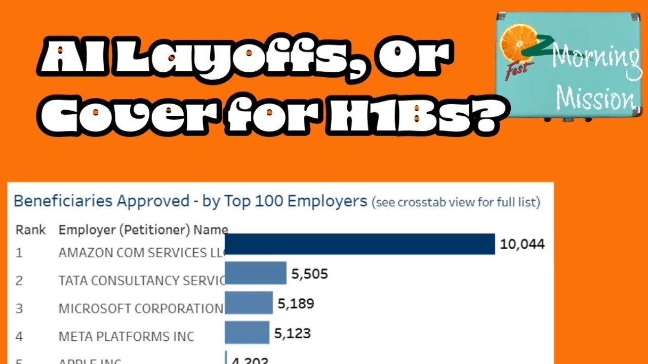 Morning Mission: AI Layoffs, or Cover For H1Bs