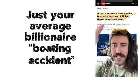 Just your average billionaire “boating accident”