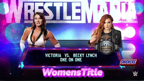 WWE 2k25 Victoria vs Becky Lynch(c) WomensTitle