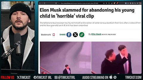 FAKE VIDEO Of Elon Musk "Abandoning His Kid" Goes Viral, PROOF IT WAS FAKE, Liberals LIED To You