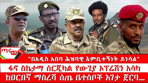 ጣና ዜና፦ ታኀሳስ 7/2017 "በአዲስ አበባ ሕዝባዊ እምቢተኝነት ይነሳል"፤ ፋኖ ስኬታማ ሰርጂካል የውጊያ ኦፕሬሽን አሳካ፤ የግንባር ውሎ መረጃዎች…