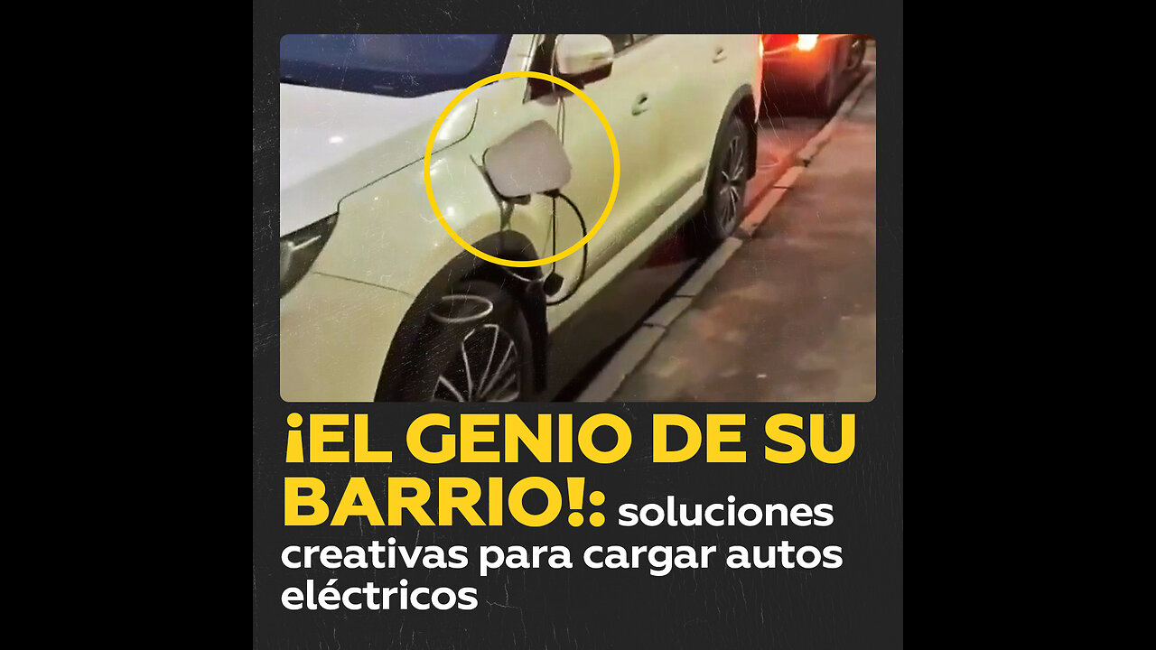 El sorprendente método de un ruso para recargar coches eléctricos