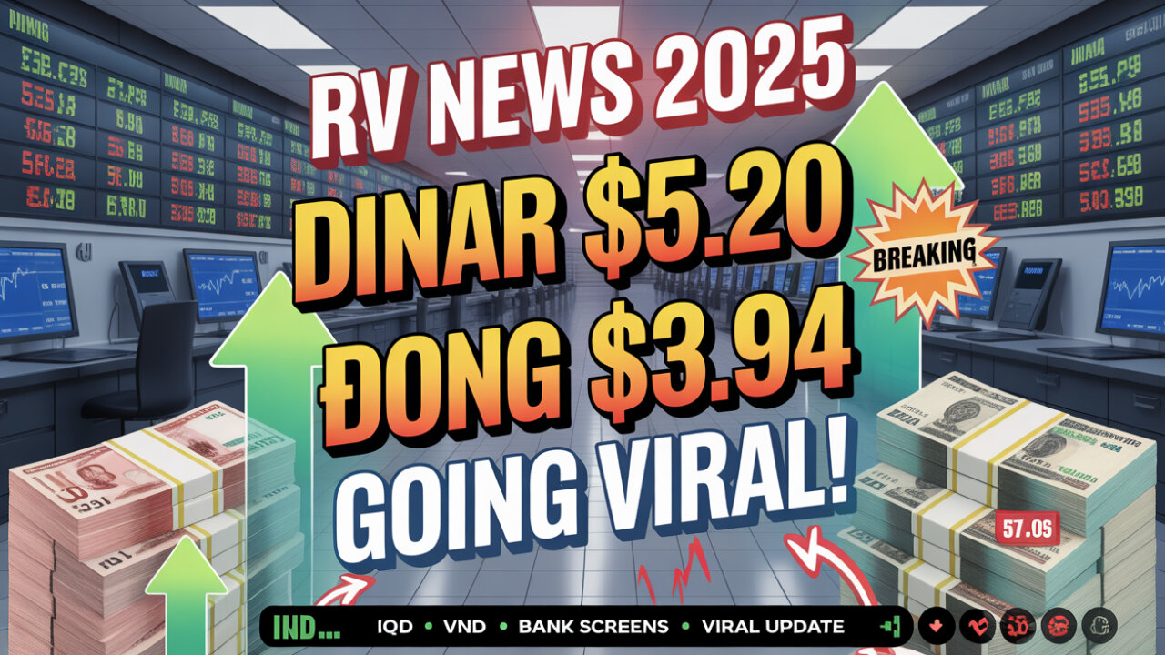 ⚡ RV News 2025 – Dinar $5.2, Dong $3.94 Claims Go Viral! 🏦💰 Today's Iraqi Dinar News!