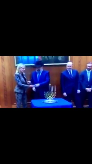 TRAITOR PAM BONDI LIGHTS MENORAH AT WHITE HOUSE. AMERICA IS HIJACKED BY TRAITORS. ✡️