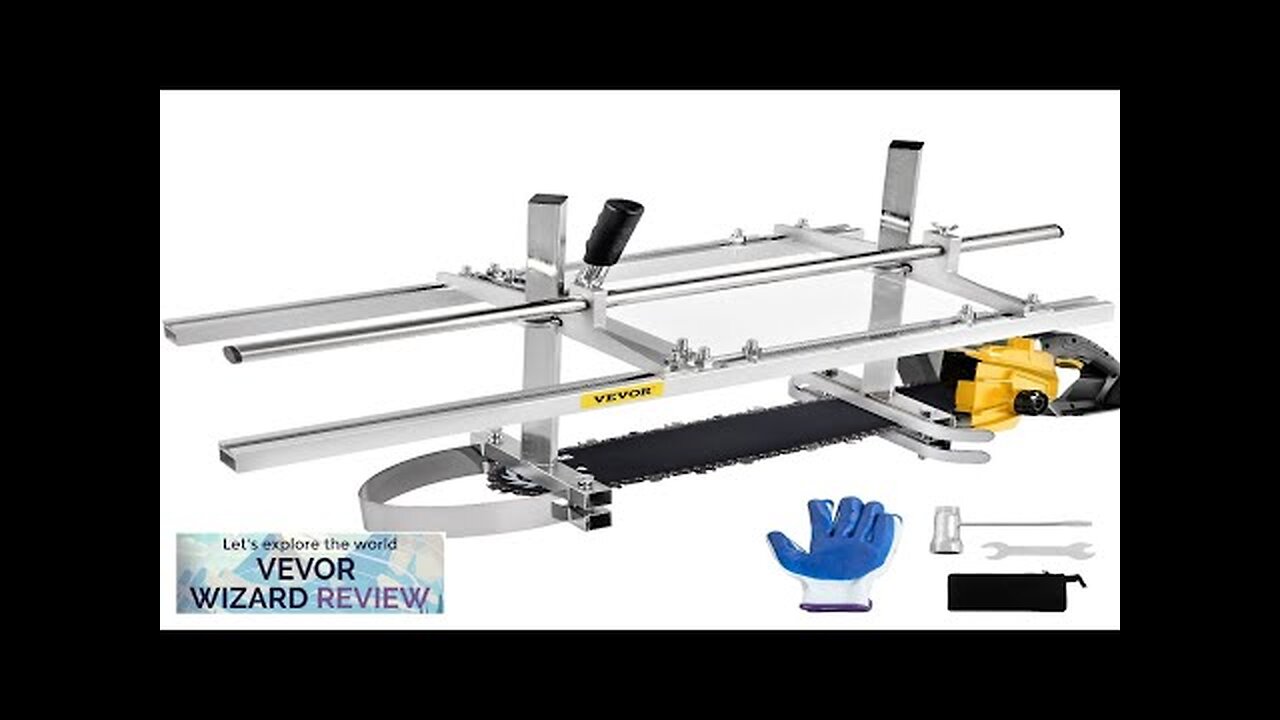 VEVOR Chainsaw Mill Planking Milling 14" to 24" Guide Bar Wood Lumber Review