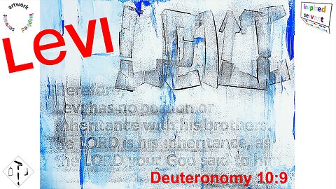 "LEVI, Deuteronomy 10:9", Graffiti on Canvas, Step by Step Process