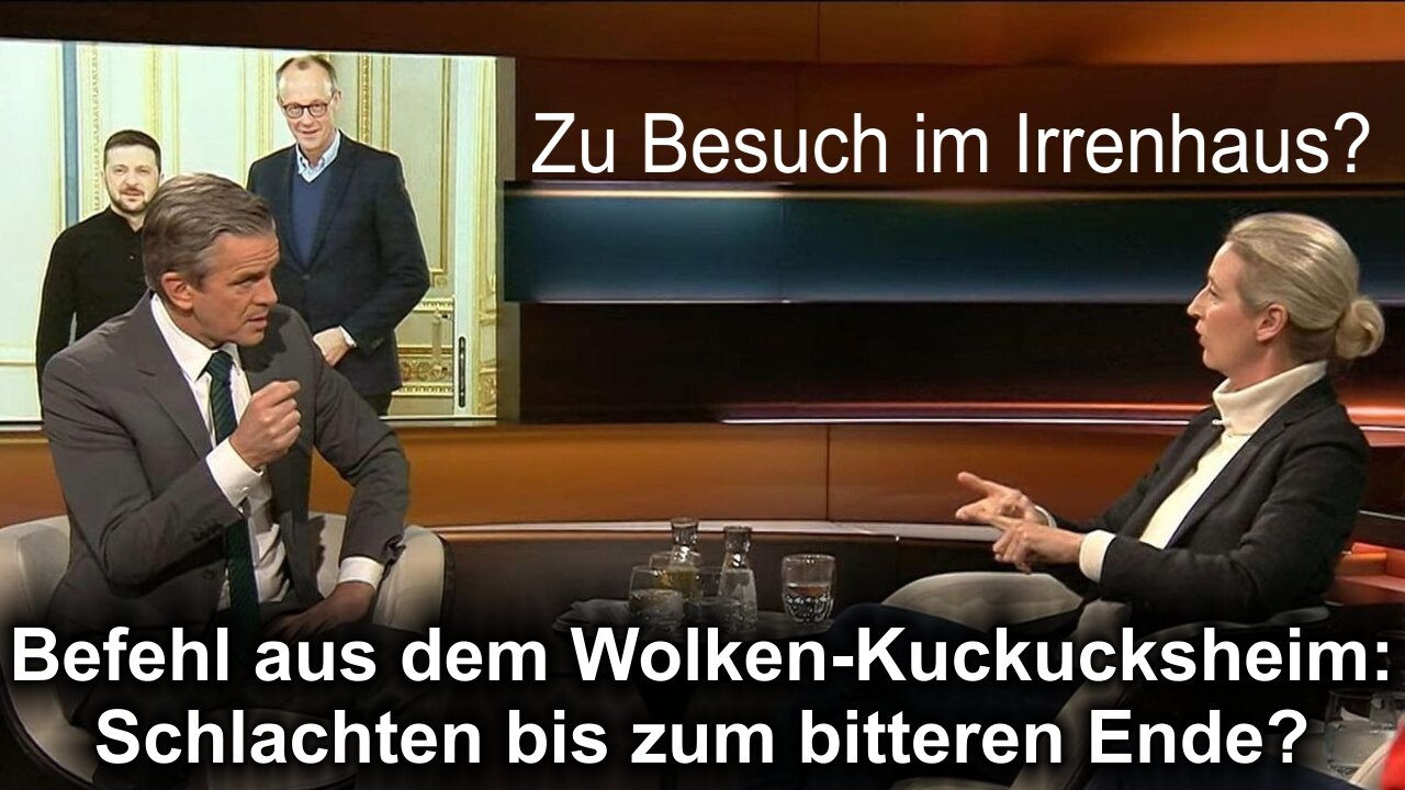 Die Kriegsherren im Wolken-Kuckucksheim wollen ohne USA weiterschlachten – Siegesfeiern im Irrenhaus