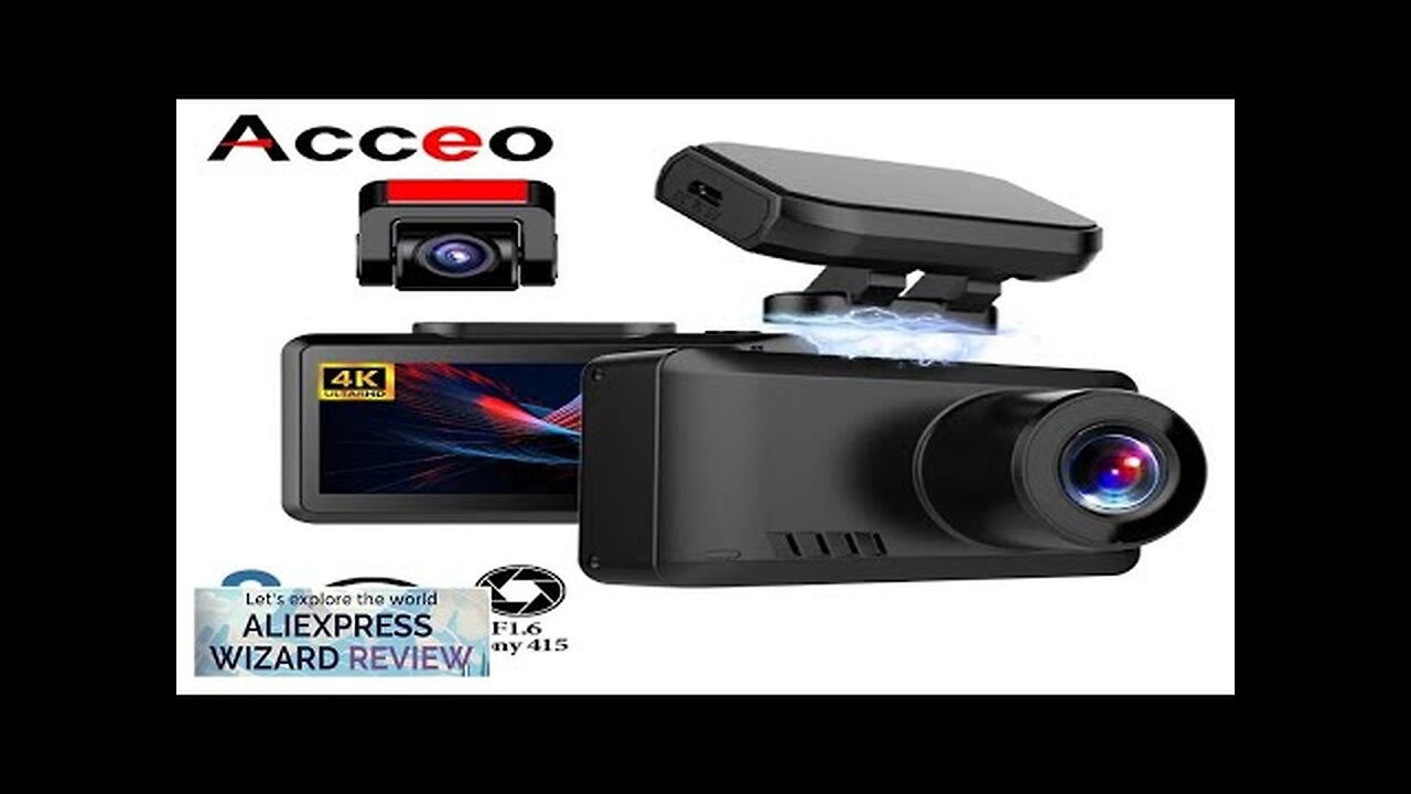 Dash Cam Dual Lens 4K UHD Recording Car Camera DVR Night Vision Review